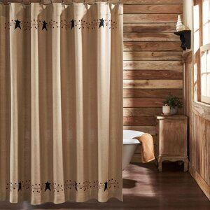 New Country Pip Star Shower Curtain